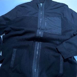 Calvin Klein Black Full Zip Sweater SZ XXL